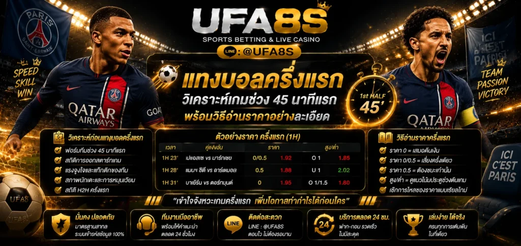 แทงบอลครึ่งแรก